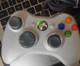 游戏手柄XBOX360电脑电视手机平板steam通用有线无线蓝牙免驱手柄 白*无震动有线（电脑/电视）裸机 实拍图