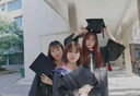 窈嘉学位学士服学院毕业礼服文科工科大学生本科硕博士服毕业照演出服 学士服文科粉色-普通款（全套） L （建议身高170-180） 实拍图