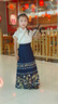 罗蒙女童马面裙套装端午款儿童汉服新中式古装演出服 藏青色套装 100 实拍图