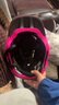 洛克兄弟儿童骑行头盔平衡车滑步车全盔自行车轮滑安全帽可拆卸 升级款蓝粉紫（全盔半盔可切换） M 实拍图
