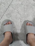 merdor卫生间拖鞋男夏季浴室家用洗澡防滑漏水速干情侣凉拖鞋女室内厚底 灰色(加厚鞋底) 41-42 实拍图