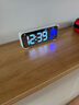 汉时（Hense）充电闹钟时尚简约电子钟学生多功能闹表个性座钟HA820白色 实拍图