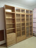 源氏木语实木组合书柜北欧现代收纳架橡木背景墙书橱书房落地柜子 实拍图