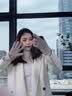 欧凡迪 羊毛手套女触屏秋冬加绒保暖复古优雅防风骑车开车骑行厚手套冬 百搭卡其 双纽扣加绒手套 均码 实拍图