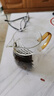 防爆加厚高硼硅玻璃月牙公道杯茶漏一体式大容量带过滤网红分茶器 大肚月牙（黄）400毫升 实拍图
