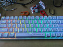 e元素 Z-11机械键盘 小型61键热插拔双色拼色键盘 笔记本电脑办公便携发光键盘有线 全白63键三模RGB【红轴】 实拍图