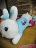 蓓斯曼【当次日达】毛绒玩具女生公仔趴趴兔子睡觉抱枕布娃娃玩偶陪睡生日礼物送女生夹腿布偶女孩儿童抱枕 蓝色爱的就是你蝴蝶结兔 1米 实拍图