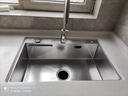 浴美优品厨房加厚不锈钢手工洗菜盆洗碗池水槽拉丝不锈钢洗菜盆厨房水槽 60-45单槽（A套餐） 实拍图