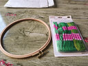 潘兰德 手工秀diy绣崩刺绣绷子绣花棚儿童圆形实木绣花绷小绣棚绣圈框架 外直径8cm 实拍图