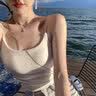 俏曼芬抹胸式无肩带内衣女小胸聚拢防滑文胸隐形bra性感胸罩防走光裹胸 肤色套装（配内裤） M 34/75(AB通杯厚约2CM) 实拍图