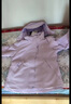 骆驼（CAMEL）三防冲锋衣户外登山服防风防水防污三合一运动外套 AD22263513，雪柔紫，女  XL 实拍图