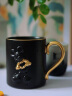 格沵（germ） 迪士尼联名马克杯爱心浮雕带勺男女式陶瓷咖啡杯子415ML 墨黑色【迪士尼联名】 实拍图