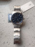 精工（SEIKO）手表 计时系列商务三眼休闲蓝盘钢带石英男表 SSB377P1生日礼物 实拍图