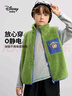 迪士尼（DISNEY）童装儿童男童舒棉绒马甲保暖抑菌抗静电背心24冬DB341DE06绿140 实拍图