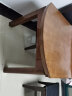萱逸轩 实木餐桌椅组合现代简约可折叠伸缩圆桌小户型饭厅家用方圆餐桌 胡桃色 1.38米单桌 实拍图