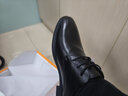 卡帝乐鳄鱼（CARTELO）擦色牛皮鞋男商务低帮正装鞋男士职场办公皮鞋9273 黑色 39 实拍图
