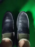 骆驼（CAMEL）镂空皮鞋男 透气轻便软底防滑懒人套脚休闲鞋爸爸鞋 A122211600 黑色 41 实拍图
