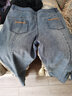 善己秋冬季新款刺绣牛仔裤女善己高腰宽松阔腿裤垂感拖地直筒长裤潮 牛仔蓝 3XL【现货发售】 实拍图