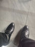 卡帝乐鳄鱼（CARTELO）男士皮鞋商务正装鞋男软皮耐磨透气皮鞋男9611 黑色增高款 42 实拍图