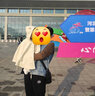 Kordear婴儿斗篷秋冬宝宝外穿纯棉小披风婴幼儿防风衣保暖披肩连帽外套 米白 100 cm 实拍图