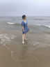 多菲尼森大码泳衣女士泡温泉度假遮肉显瘦保守连体泳装裙式胖妹妹泳衣 水墨蓝大码泳衣女【120-160斤】 实拍图