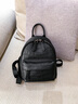 viney新款双肩包女大容量旅行包百搭牛皮旅游小背包户外出游简约书包女 【黑色】送老婆女朋友高级感实用 高颜值休闲时尚通勤背包 实拍图