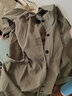 罗蒙风衣女2022春秋新款法式系带收腰显瘦时尚简约中长款高端气质外套 卡其色 M 建议100-110斤 实拍图