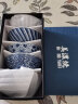 美浓烧（Mino Yaki） 【日本原装进口】美浓烧餐具陶瓷碗日式家用米饭碗餐具套装 4.5英寸染付饭碗5件套 实拍图