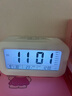 闹钟学生用儿童桌面小时钟电子闹铃男孩女孩专用起床神器强力叫醒 白色【智能电池款】LED大屏显示 实拍图