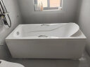 箭牌（ARROW）浴缸家用成人浴缸 亚克力按摩大浴缸小户型方形日式坐式浴池 1.6m普通浴缸/不含进水/左裙 晒单实拍图