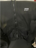 吉普（JEEP） 卫衣男加绒开衫连帽外套男士加厚加绒卫衣套装男休闲裤卫裤抗寒冬天保暖加肥大码运动套装 820黑色套装（上衣加裤子） 2XL（125斤-140斤） 实拍图