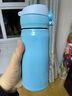 膳魔师（THERMOS） 保温杯女随身杯情侣杯子男进口儿童保温杯超轻学生水杯 352-SKY 天空蓝 350mL 实拍图