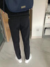 花花公子（PLAYBOY）【加绒可选】西裤男正装西服裤子男商务休闲九分裤长小脚修身直筒 九分藏青+九分黑 31 实拍图