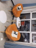 姝贵尚品（ShuGuiSP）阳台桌椅茶几三件套小圆桌组合北欧简约休闲实木沙发卧室二椅一桌 橘色+橘色 晒单实拍图