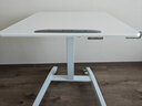 JOYSEEKER 移动桌 移动电脑桌 移动学习桌 移动演讲台 可折叠可翻转 【半价清仓 翻转款】白色/经典梯形面板 实拍图