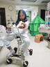 瓦松遛娃神器婴儿推车溜娃车轻便折叠儿童大童推车旅行可登机1-3-6岁 大童无护栏-白色刹车款越野轮 实拍图