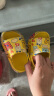 巴布豆儿童拖鞋男童女童洞洞鞋沙滩鞋宝宝凉鞋幼儿凉拖夏季 黄色 150码 实拍图