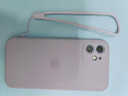 谜麟 适用苹果12手机壳液态硅胶摄像头全包iPhone12ProMax手机壳防摔苹果12Pro保护壳防滑软壳 苹果12【草紫色+全屏钢化膜+挂绳】 实拍图