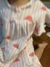 顶瓜瓜女童睡裙短袖纯棉儿童睡衣夏季薄款女孩睡裙中大童宝宝 粉色 110 实拍图