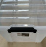 禧天龙塑料衣物收纳箱书籍储物箱65L 透明  1个装 不带轮 实拍图