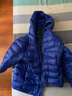 雅鹿2025新款儿童轻薄羽绒服男童女童男孩女孩宝宝秋冬薄款连帽外套 宝蓝 130cm 实拍图