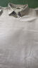 百图betu女装夏新款T恤轻国风polo领泡泡袖盘扣短袖T恤女2304T10 紫色 M 晒单实拍图