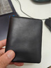 曼尼琼诗（VUNIQSON）品牌 520礼物 头层羊皮短款迷你小巧钱包男女黑色简约竖款真皮卡 黑色 真皮简约小钱包 实拍图