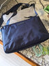 堡驰龙 2018新款男士单肩包 尼龙牛津布包 休闲斜挎邮差包 商务横款帆布男包 蓝色 实拍图
