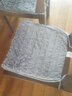 钟爱一生坐垫屁垫学生秋冬季毛绒椅子垫座椅垫办公室保暖家用凳子垫椅垫子 长毛绒-灰色 45*45cm 实拍图
