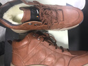 BIUTEE轻奢棉鞋男鞋冬季新款羊毛保暖加厚真皮皮毛一体高帮东北雪地靴子 深棕色 加绒 【品牌男鞋】 41 (255mm) 【标准皮鞋码】 实拍图