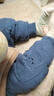 棉大班（MIANDABAN）宝宝夹棉保暖内衣套装婴儿秋冬三层薄棉加厚棉衣棉裤男女童冬装新 灰蓝+深蓝 100 CM 实拍图