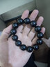 玄同黑檀紫光檀小孔顺纹佛珠文玩手串时尚男女款念珠手链 方牌葫芦款 珠径1.8cm*13颗 实拍图