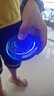 萌大人飞行指尖陀螺黑科技悬浮回旋UFO飞行器解压户外玩具儿童节日礼物 蓝色 实拍图