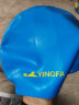 英发（YINGFA）儿童泳帽硅胶 男女童 长发游泳帽 防水舒适不勒头  浅蓝 晒单实拍图
